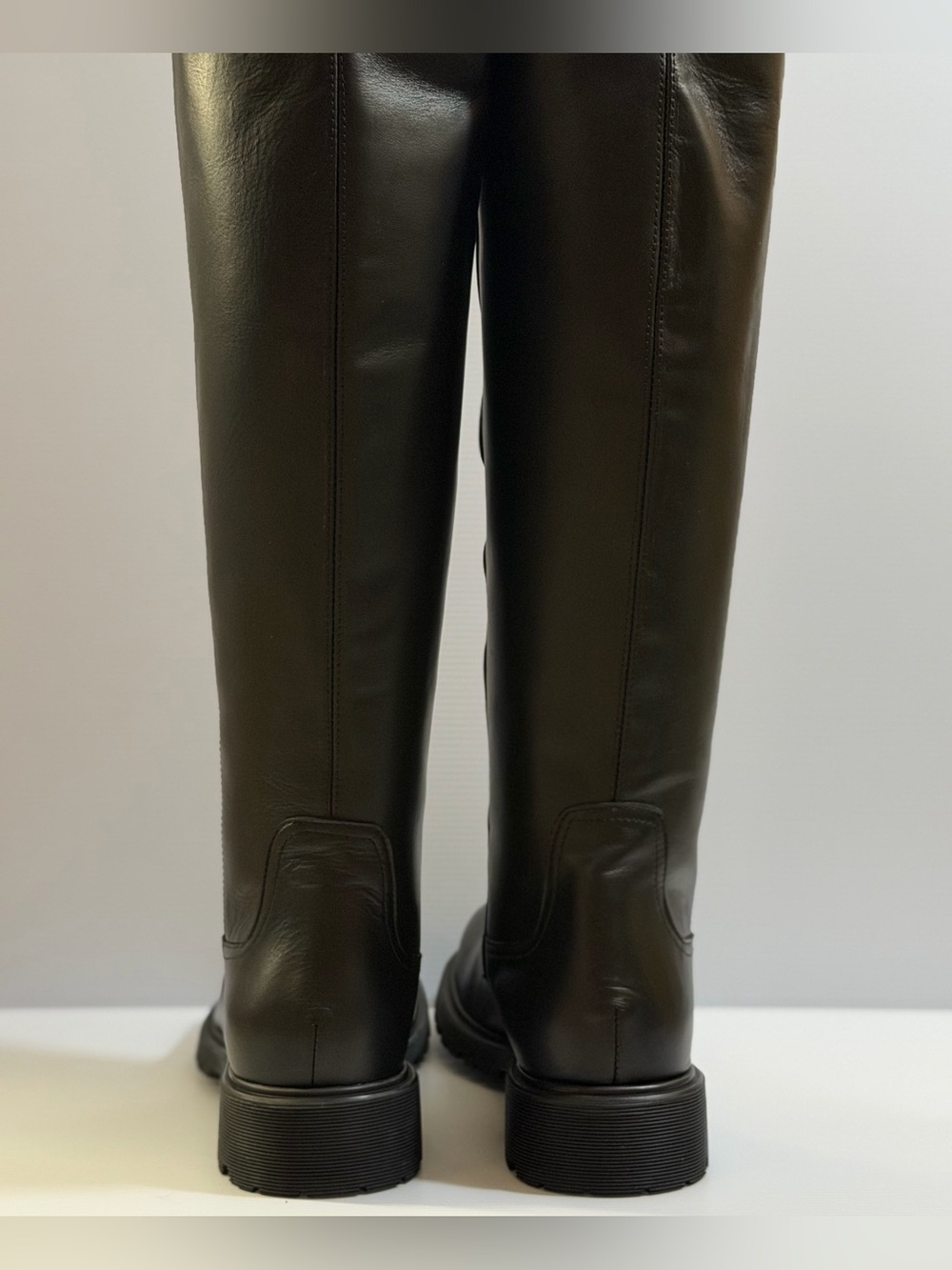 La Canadienne "Harry" Waterproof Black Leather Shearling-Lined Knee-High Boots - Picture 3 of 15